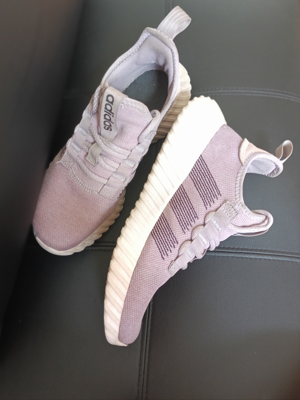 Adidas Kaptir Flow Sneakers Athletic Shoes Size 9 Lavender - Picture 9 of 16